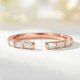 Photo of Niu 1/3 ct tw. Lab Grown Diamond Ladies Band 14K Rose Solid Gold [BT2659RL]