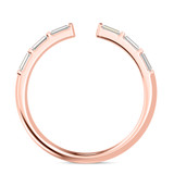 Photo of Niu 7/8 ct tw. Lab Grown Diamond Wedding Band Set 10K Rose Solid Gold [BT2659RL]