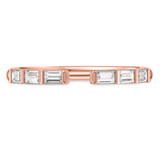 Photo of Niu 3/4 ct tw. Lab Grown Diamond Same Sex Ladies Band Set 14K Rose Solid Gold [BT2659RL]