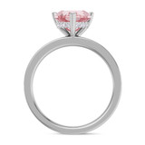Photo of Arman 2 1/6 CT. T.W. Morganite and diamond Engagement Ring 14K White Gold Vermeil [BT2766WE-C000]