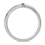 Photo of Chrisoula 1 CT. T.W. Emerald and Diamond Matching Wedding Trio Set 14K White Gold Vermeil [BT2665WM]