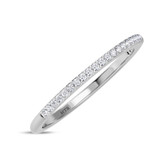 Photo of Ixora 1 1/4 Carat T.W. Sapphire and Diamond Matching Bridal Set 14K White Gold Vermeil [BT2725WL]