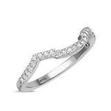 Photo of Lone 2 1/3 Carat T.W. Sapphire and Diamond Matching Wedding Trio Set 14K White Gold Vermeil [BT2731WL]