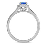 Photo of Chrisoula 7/8 Carat T.W. Sapphire and Diamond Matching Bridal Set 14K White Gold Vermeil [BT2715WE-C000]