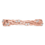 Photo of Verde 1/2 ct tw. Lab Grown Diamond Wedding Band Set 10K Rose Solid Gold [BT2740RL]