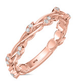 Photo of Verde 1/10 ct tw. Lab Grown Diamond Ladies Band 10K Rose Solid Gold [BT2740RL]
