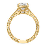 Photo of Zarina 2 3/8 ct tw. Lab Grown Diamond Cushion Solitaire Trio Set 10K Yellow Solid Gold [BT2743YE-Q195]