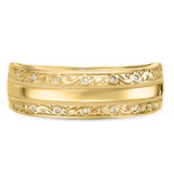 Photo of Zarina 2 3/8 ct tw. Lab Grown Diamond Cushion Solitaire Trio Set 10K Yellow Solid Gold [BT2743YM]
