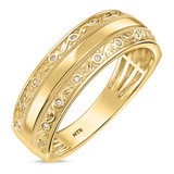 Photo of Zarina 2 3/8 ct tw. Lab Grown Diamond Cushion Solitaire Trio Set 10K Yellow Solid Gold [BT2743YM]