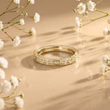 Photo of Zarina 1/6 ct tw. Lab Grown Diamond Ladies Band 10K Yellow Solid Gold [BT2743YL]