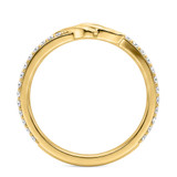 Photo of Ivana 1/2 ct tw. Lab Grown Diamond Wedding Band Set 10K Yellow Solid Gold [BT2738YL]
