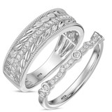 Photo of Virelle 1/3 ct tw. Lab Grown Diamond Wedding Band Set 14K White Solid Gold [WB2741W]