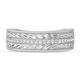 Photo of Virelle 1/3 ct tw. Lab Grown Diamond Wedding Band Set 14K White Solid Gold [BT2741WM]