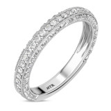 Photo of Bruma 5/8 ct tw. Lab Grown Diamond Same Sex Ladies Band Set 10K White Solid Gold [BT2745WL]