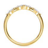 Photo of Vitella 7/8 ct tw. Lab Grown Diamond Same Sex Ladies Band Set 10K Yellow Solid Gold [BT2747YL]