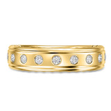 Photo of Vitella 1 ct tw. Lab Grown Diamond Same Sex Mens Band Set 10K Yellow Solid Gold [BT2747YM]