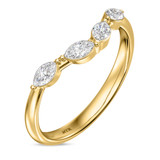 Photo of Vitella 3/8 ct tw. Lab Grown Diamond Ladies Band 10K Yellow Solid Gold [BT2747YL]