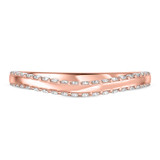 Photo of Avelina 3/4 ct tw. Lab Grown Diamond Same Sex Ladies Band Set 10K Rose Solid Gold [BT2748RL]
