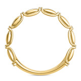 Photo of Avelina 1/2 ct tw. Lab Grown Diamond Wedding Band Set 10K Yellow Solid Gold [BT2748YM]