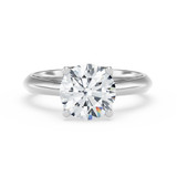 Photo of Jena 2 ct tw. Lab Grown Diamond Round Solitaire Engagement Ring 14K White Gold Vermeil [BT2813WE-L195]
