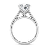 Photo of Jena 3 ct tw. Lab Grown Diamond Cushion Solitaire Engagement Ring 14K White Gold Vermeil [BT2792WE-Q295]