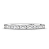 Photo of Kailani 3/8 ct tw. Lab Grown Diamond Ladies Band 14K White Gold Vermeil [BT1407WL]