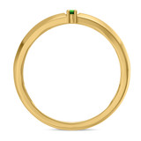 Photo of Chrisoula 1/8 Carat T.W. Emerald and Diamond Mens Wedding Band 14K Yellow Gold Vermeil [BT2665YM]