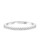 Photo of Breanna 1/5 ct tw. Lab Grown Diamond Ladies Band 14K White Gold Vermeil [BT1428WL]