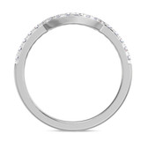 Photo of Charaya 1/5 ct tw. Lab Grown Diamond Ladies Band 14K White Gold Vermeil [BT2764WL]