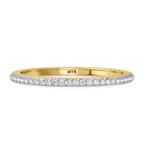 Photo of Ixora 1/8 CT. T.W. Diamond and Diamond Ladies Wedding Band 14K Yellow Gold Vermeil [BT2675YL]