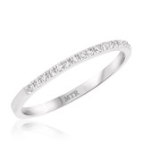 Photo of Otto 1/7 ct tw. Lab Grown Diamond Ladies Band 14K White Gold Vermeil [BT2490WL]
