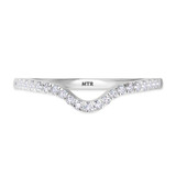 Photo of Pembe 1/6 ct tw. Lab Grown Diamond Ladies Band 14K White Gold Vermeil [BT2765WL]