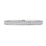 Photo of Arman 1/10 ct tw. Lab Grown Diamond Ladies Band 14K White Gold Vermeil [BT2766WL]