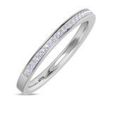 Photo of Arman 1/10 ct tw. Lab Grown Diamond Ladies Band 14K White Gold Vermeil [BT2766WL]