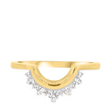 Photo of Lotus 1/5 ct tw. Lab Grown Diamond Ladies Band 14K Yellow Gold Vermeil [BT2755YL]