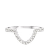 Photo of Lulu 1/4 ct tw. Lab Grown Diamond Ladies Band 14K White Gold Vermeil [BT2760WL]
