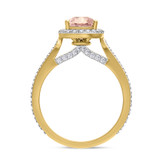 Photo of The Chunky Goddess Collection 4 3/4 ct tw. Morganite Pear Solitaire Engagement Ring 14K Yellow Gold [BT5058YE-C000]