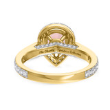 Photo of The Chunky Goddess Collection 5 1/5 Carat T.W. Morganite Pear Solitaire Bridal Set 14K Yellow Gold [BT5058YE-C000]
