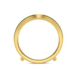Photo of Enjoy Curves 3 3/8 ct tw. Diamond Emerald Solitaire Bridal Set 14K Yellow Solid Gold [BT5053YL]