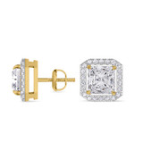Photo of Shot Diva Collection Carter 1 3/4 CT. T.W. Lab Grown Diamond Solitaire Earring 14K Yellow Gold [SE5904Y-Z145]
