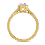 Photo of Shot Diva Collection Carter 1 1/4 ct tw. Radiant Solitaire Diamond Engagement Ring 14K Yellow Gold [BT5060YE-J095]