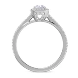 Photo of Shot Diva Collection Carter 1 1/4 ct tw. Lab Grown Diamond Radiant Solitaire Engagement Ring 14K White Gold [BT5904WE-Z095]