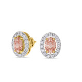 Photo of Shot Diva Collection Morganite 1 1/4 Carat T.W. Diamond Earring 14K Yellow Gold [SE5050Y-C000]