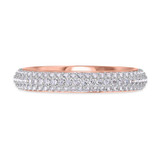 Photo of Shot Diva Collection Victorious 7/8 ct tw. Lab Grown Diamond Ladies Band 14K Rose Gold [BT5903RL]