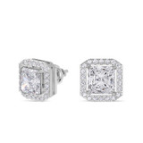 Photo of Shot Diva Collection Carter 1 2/3 Carat T.W. Diamond Earring 14K White Gold [SE5060W-J145]