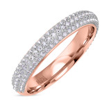 Photo of Shot Diva Collection Victorious 2 2/3 CT. T.W. Asscher Solitaire Bridal Set 14K Rose Gold [BT5051RL]