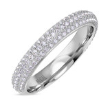 Photo of Shot Diva Collection Victorious 7/8 ct tw. Lab Grown Diamond Ladies Band 14K White Gold [BT5903WL]