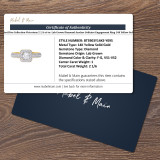 Shot Diva Collection Victorious 2 1/6 ct tw. Lab Grown Diamond Asscher Solitaire Engagement Ring 14K Yellow Gold