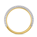 Photo of Shot Diva Collection Victorious 2 2/3 CT. T.W. Asscher Solitaire Bridal Set 14K Yellow Gold [BT5051YL]