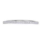 Photo of Shot Diva Collection Morganite 1/3 ct tw. Ladies Band 14K White Gold [BT5050WL]